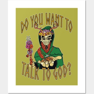 Do you want to talk to God? Posters and Art